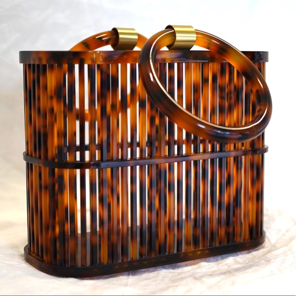 Cult Gaia Coco Mini Tote - Tortoise - Picture 2 of 7